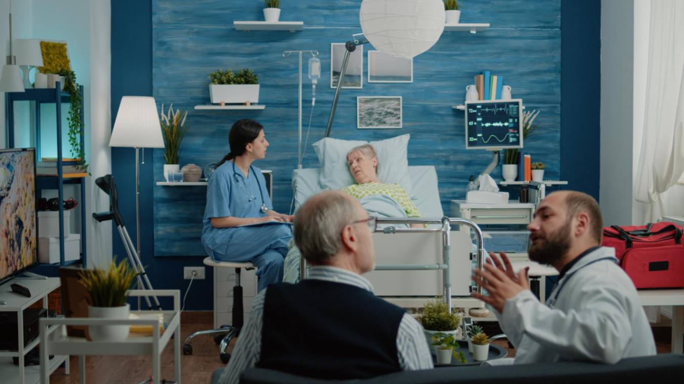 ICU Setup At Home For Nursing Attendant